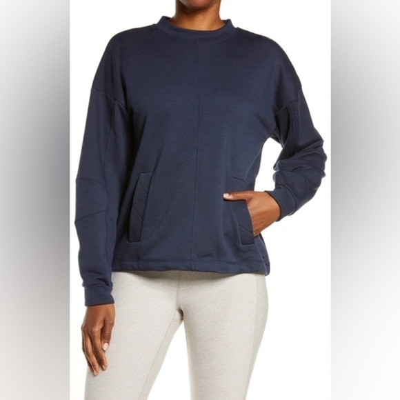 Sweaty Betty Women’s Low Tides Sweatshirt Navy Size S Activewear Athleisure - Picture 1 of 8